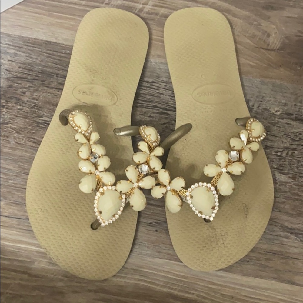 Havaianas  wedding sandal sz 7/8